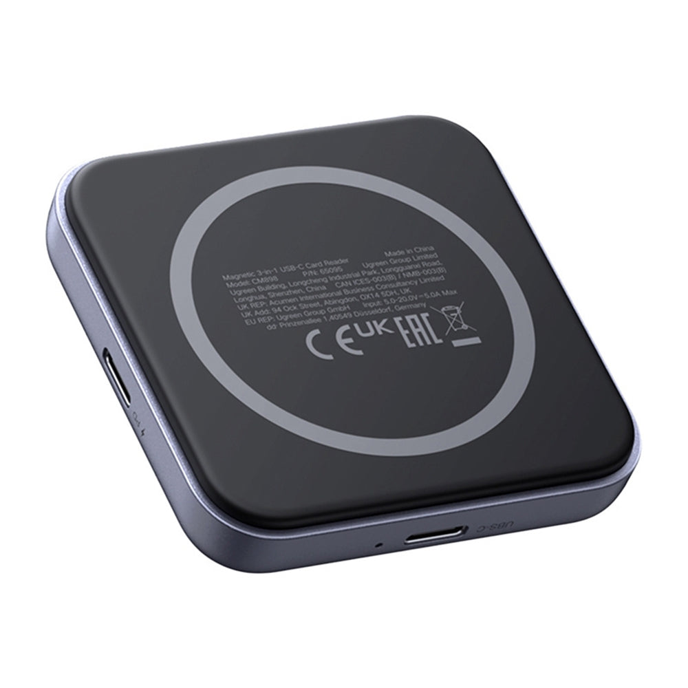 Αναγνώστης Καρτών USB-C UGREEN CM898 (65095), SD - microSD, Γκρι