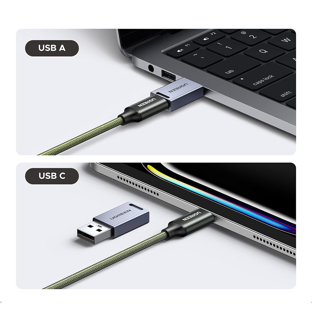 Αναγνώστης Καρτών USB / USB-C με Διοργανωτή UGREEN CM856 (55899), 2 x SD - microSD, Γκρι