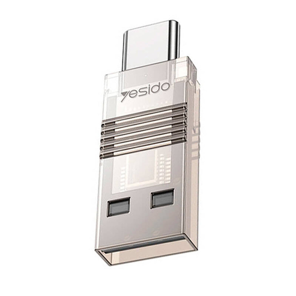 Αναγνώστης Καρτών USB / USB-C Yesido GS21, microSD, Διαφανής