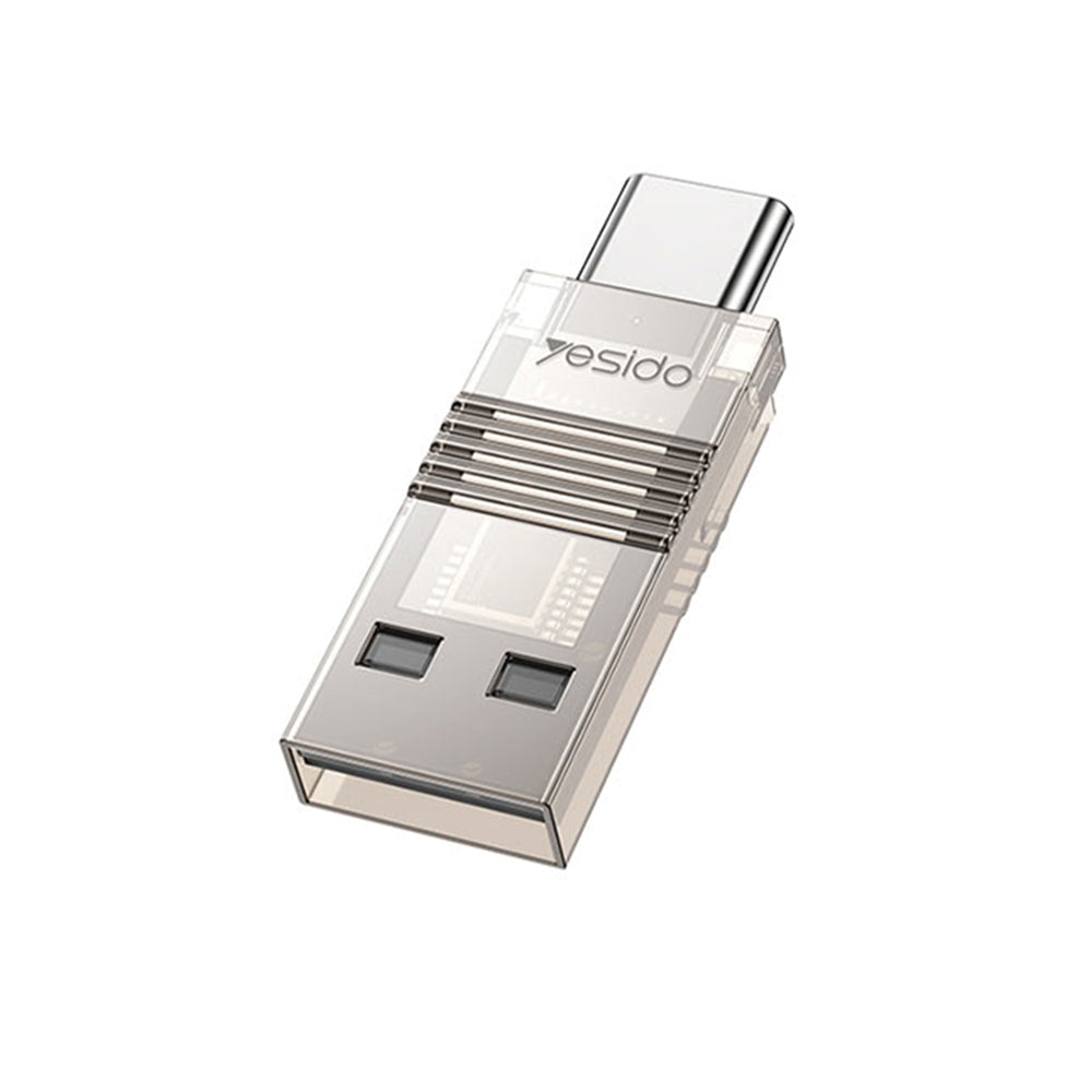 Αναγνώστης Καρτών USB / USB-C Yesido GS21, microSD, Διαφανής