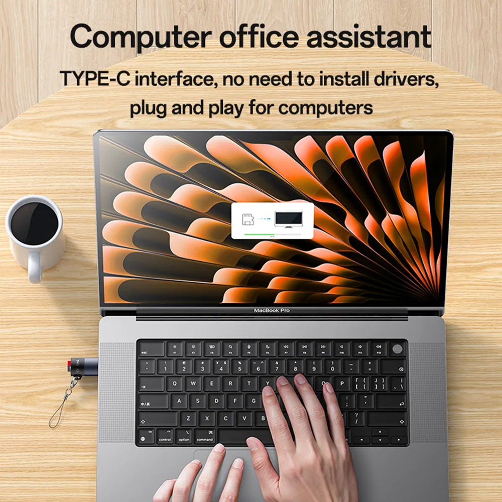 Αναγνώστης Καρτών USB-C Yesido GS37, microSD, Μαύρο