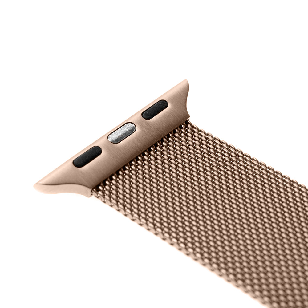 Λουράκι Fixed Mesh για Apple Watch 42mm / 41mm / 40mm / 38mm Series, Ροζ Χρυσό