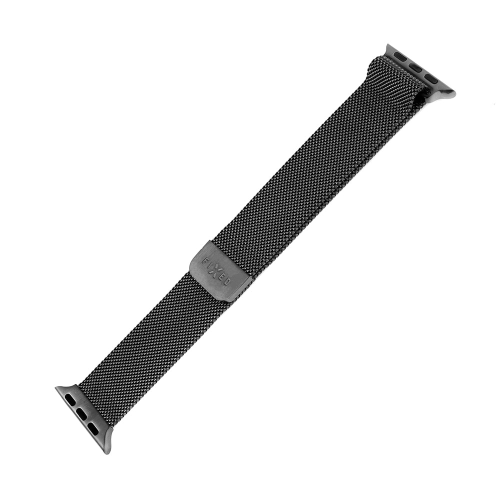Λουράκι Fixed Mesh για Apple Watch 49mm / 46mm / 45mm / 44mm / 42mm Series, Μαύρο