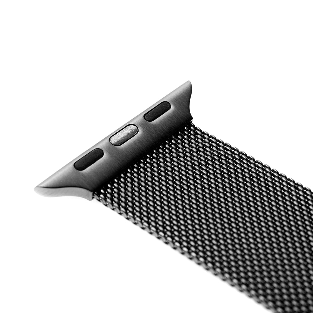 Λουράκι Fixed Mesh για Apple Watch 49mm / 46mm / 45mm / 44mm / 42mm Series, Μαύρο