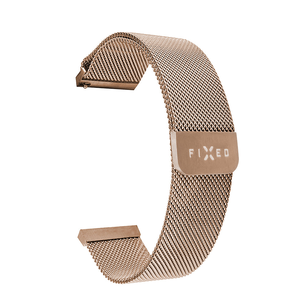 Λουράκι Fixed Mesh για Huawei Watch / Xiaomi Watch Series, 22mm, Ροζ Χρυσό