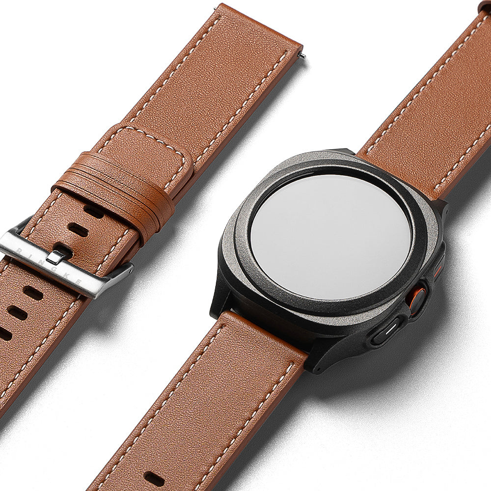 Λουράκι Ringke One Basic Bold για Fossil Watch / Mobvoi Watch / Suunto Watch Series, 24mm, Καφέ