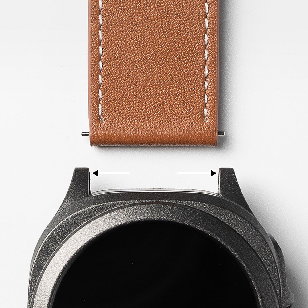 Λουράκι Ringke One Basic Bold για Fossil Watch / Mobvoi Watch / Suunto Watch Series, 24mm, Καφέ