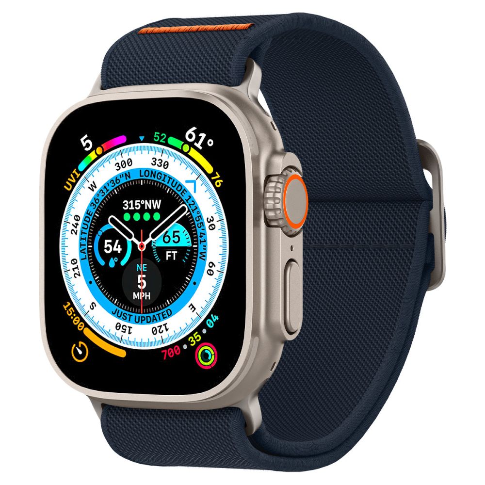 Spigen Fit Lite Ultra Strap for Apple Watch 49mm / 46mm / 45mm / 44mm / 42mm Series, Navy AMP05984