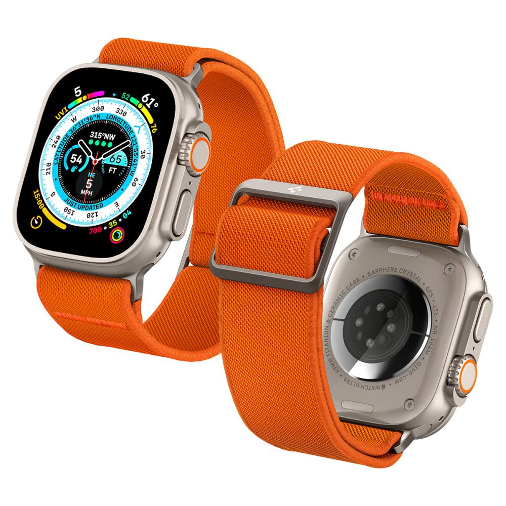 Λουράκι Spigen Fit Lite Ultra για Apple Watch 49mm / 46mm / 45mm / 44mm / 42mm Series, Πορτοκαλί AMP05986