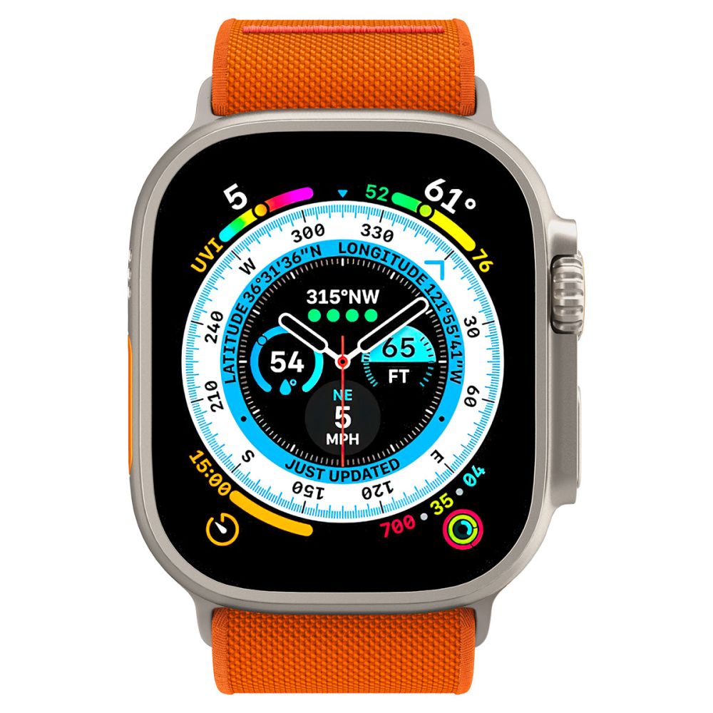 Λουράκι Spigen Fit Lite Ultra για Apple Watch 49mm / 46mm / 45mm / 44mm / 42mm Series, Πορτοκαλί AMP05986