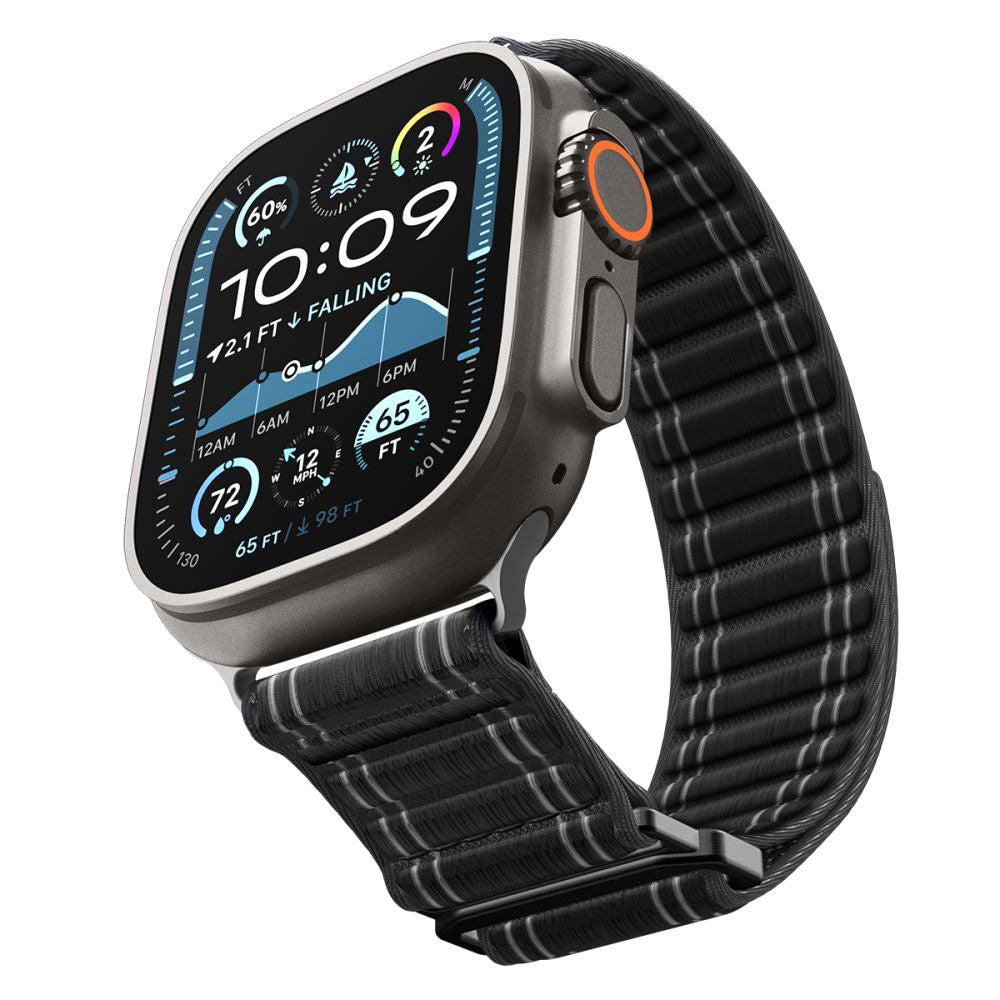 Λουράκι Spigen WBF0 για Apple Watch 49mm / 46mm / 45mm / 44mm Series, Μαύρο AMP10141