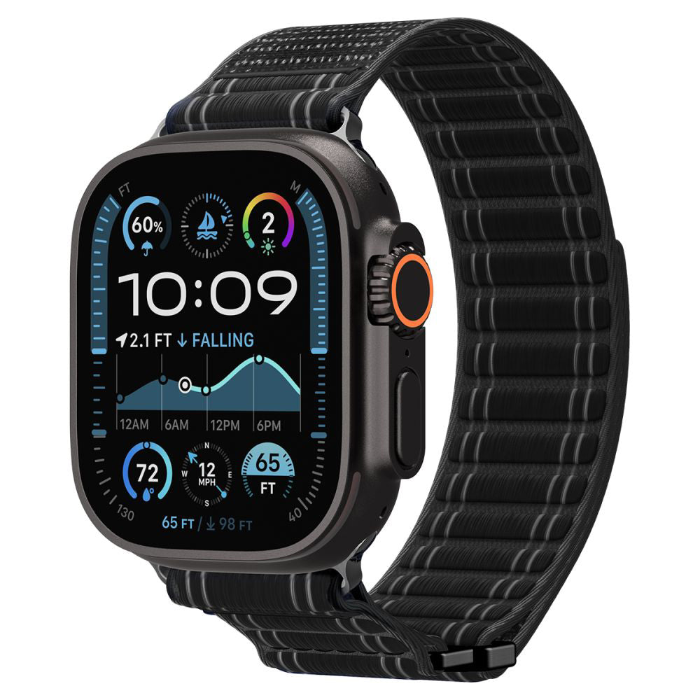 Λουράκι Spigen WBF0 για Apple Watch 49mm / 46mm / 45mm / 44mm Series, Μαύρο AMP10141