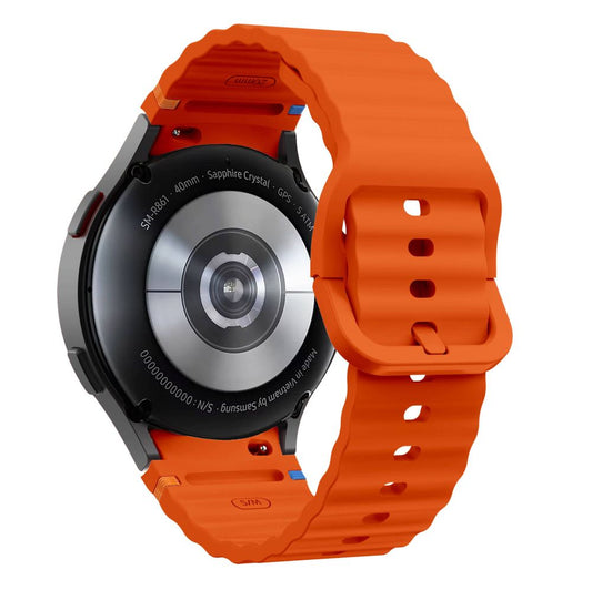 Αθλητικό λουράκι σιλικόνης Tech-Protect για Samsung Galaxy Watch7 / Watch FE / Watch6 / Watch5 / Watch4 Series, πορτοκαλί