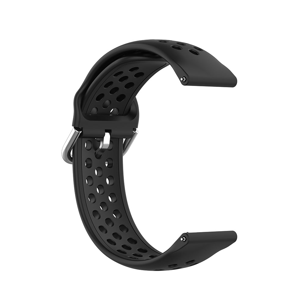 Λουράκι Techsuit W004 για Samsung Galaxy Watch / Huawei Watch Series, 20mm, Μαύρο