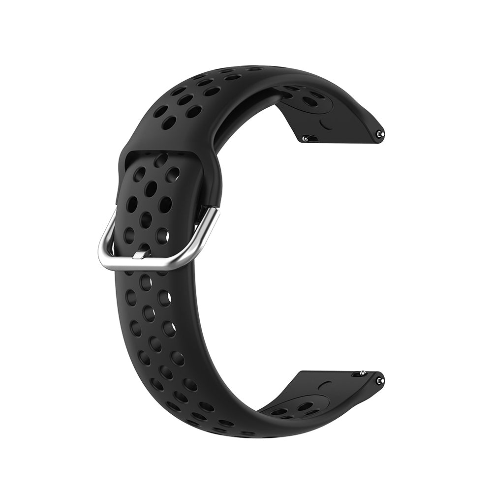 Λουράκι Techsuit W004 για Samsung Galaxy Watch / Huawei Watch Series, 20mm, Μαύρο