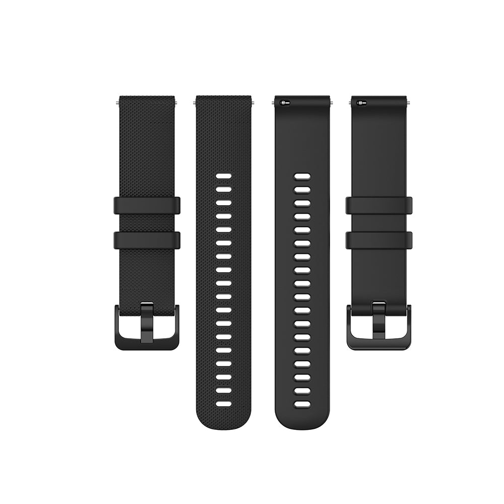 Λουράκι Techsuit W006 για Huawei Watch / Garmin Watch Series, 18mm, Μαύρο
