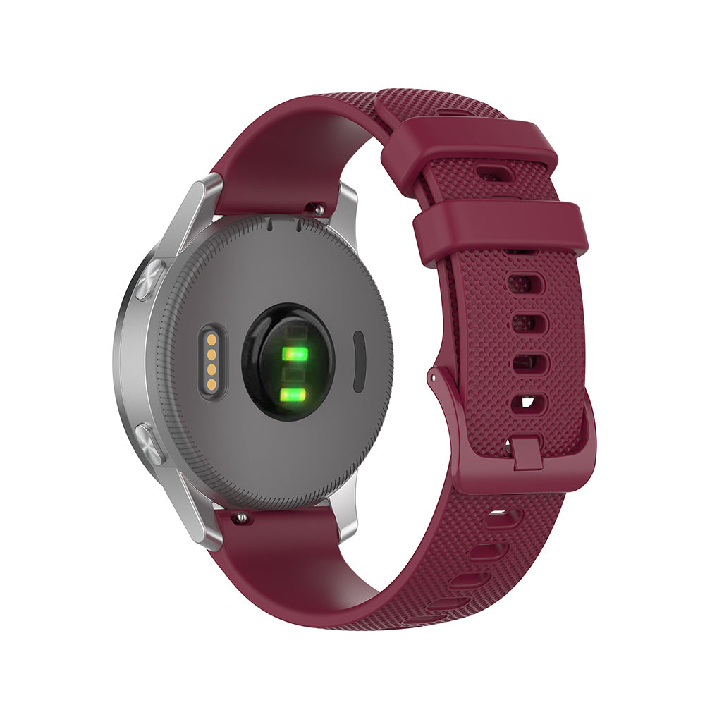 Λουράκι Techsuit W006 για Huawei Watch / Garmin Watch Series, 18mm, Βυσσινί