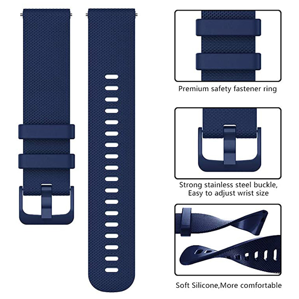 Λουράκι Techsuit W006 για Samsung Galaxy Watch / Huawei Watch Series, 20mm, Μπλε