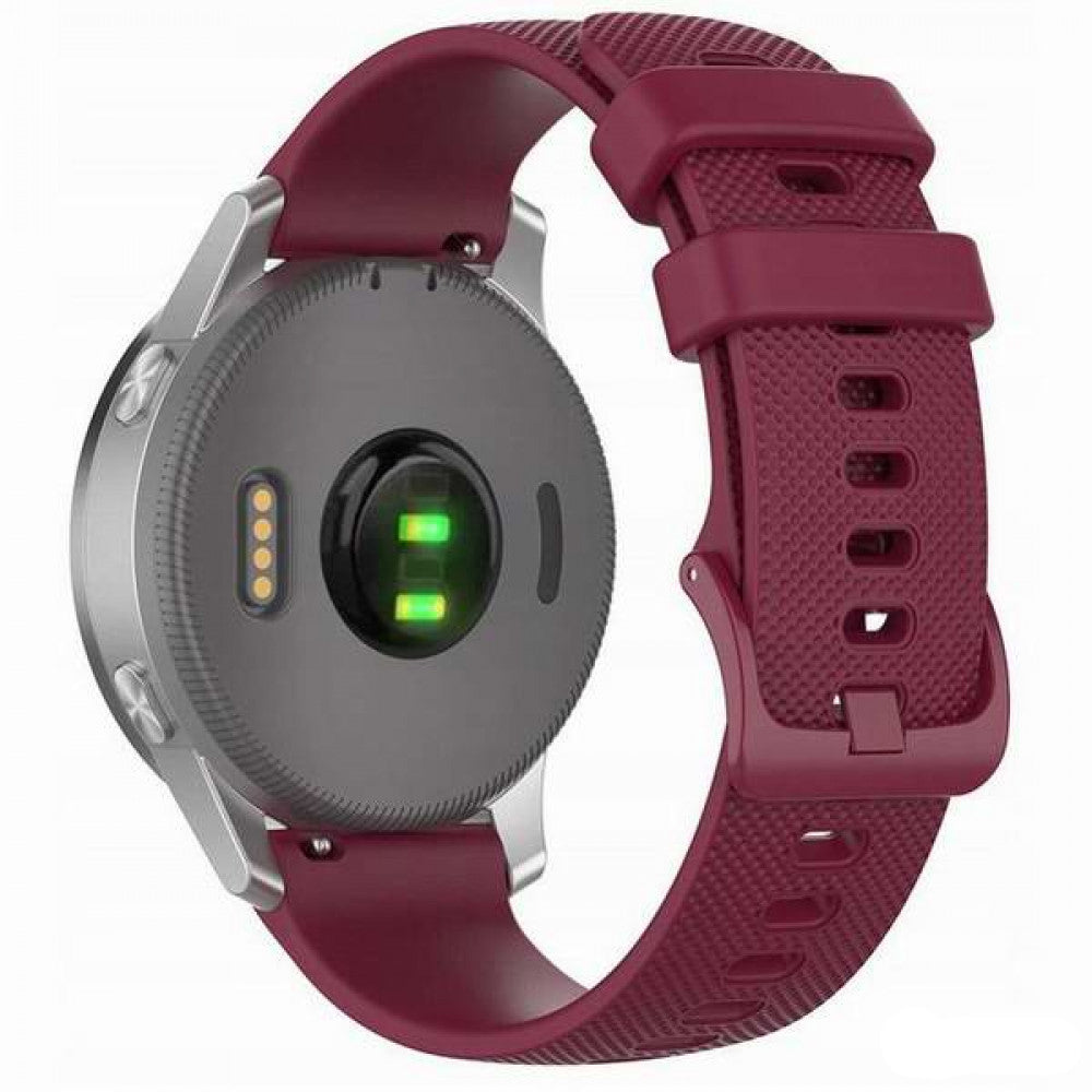 Λουράκι Techsuit W006 για Samsung Galaxy Watch / Huawei Watch Series, 20mm, Βυσσινί
