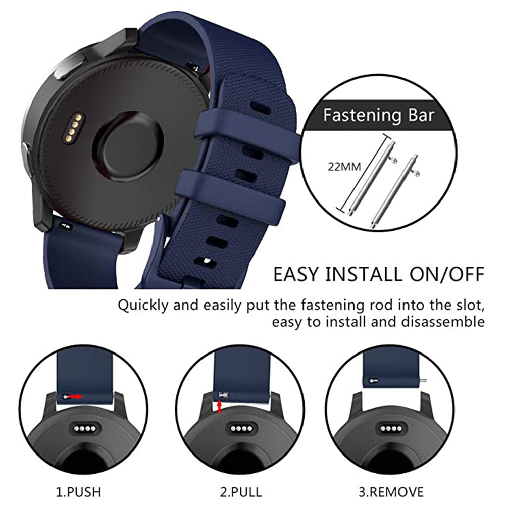 Λουράκι Techsuit W006 για Samsung Galaxy Watch / Huawei Watch Series, 22mm, Μπλε