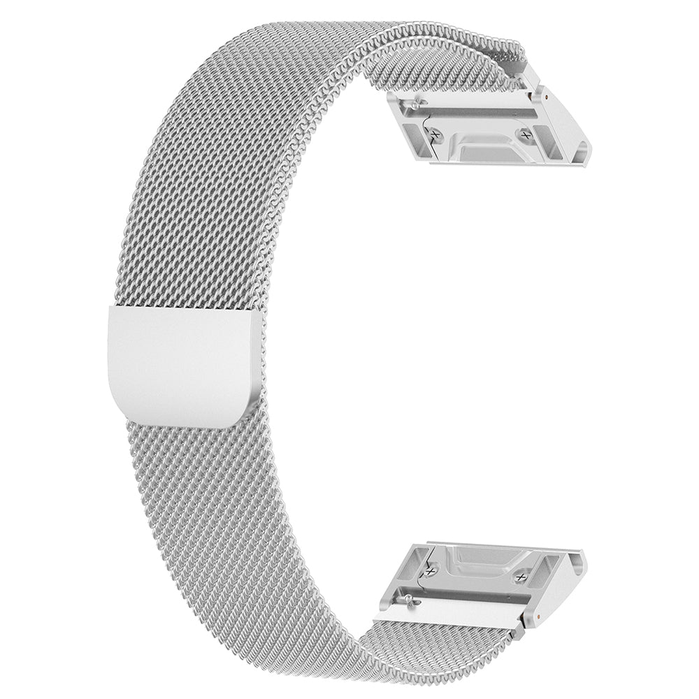 Λουράκι Techsuit W009 για Garmin Watch Fenix / Forerunner Series, 22mm, Ασημί