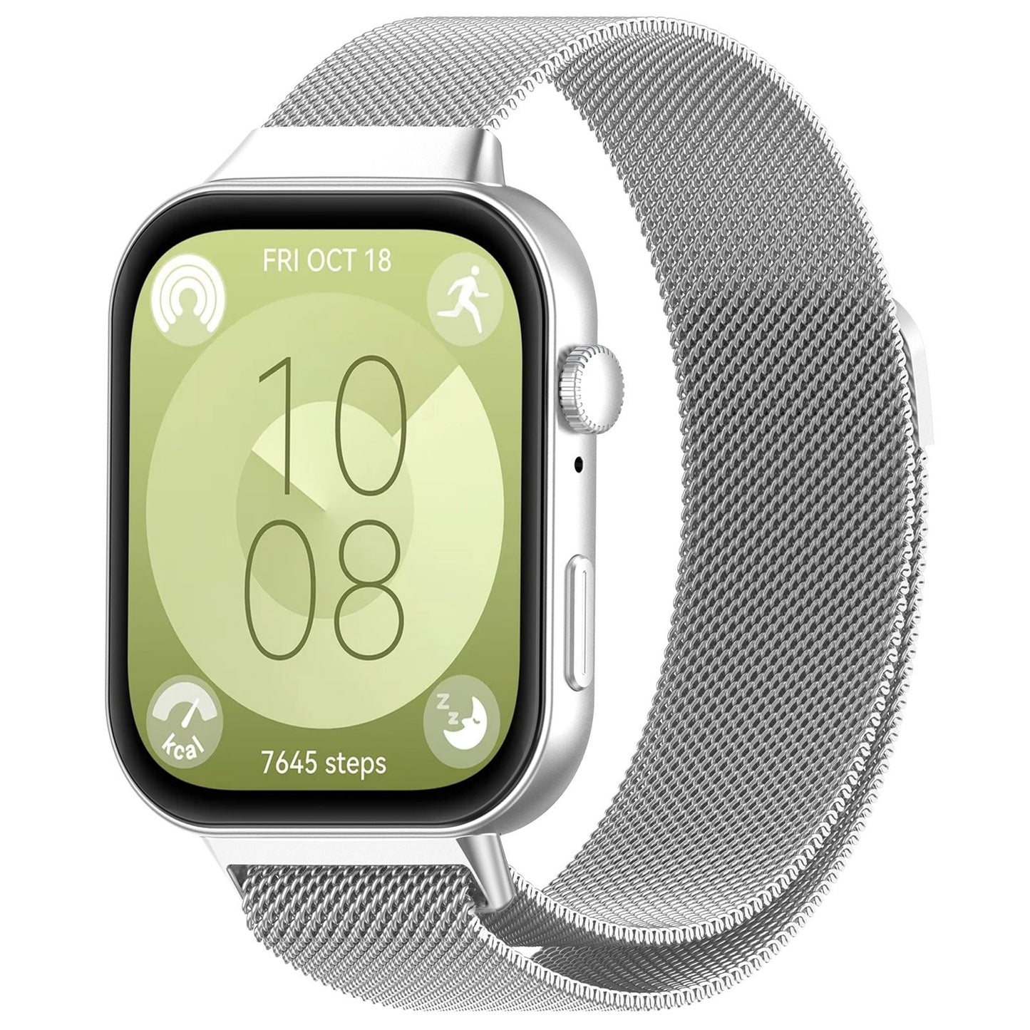 Λουράκι Techsuit W009 για Huawei Watch Fit 4 Pro / Fit 4 / Fit 3, Ασημί