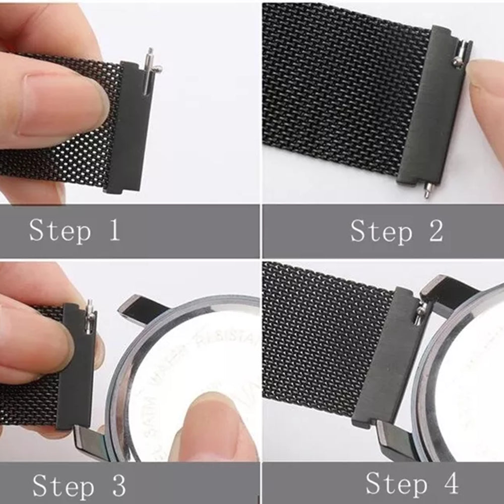 Λουράκι Techsuit W009 για Huawei Watch / Garmin Watch Series, 18mm, Ασημί