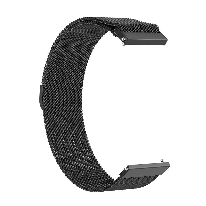 Λουράκι Techsuit W009 για Huawei Watch / Garmin Watch Series, 18mm, Μαύρο