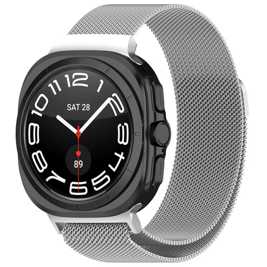 Λουράκι Techsuit W009 για Samsung Galaxy Watch Ultra, Ασημί