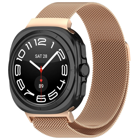 Λουράκι Techsuit W009 για Samsung Galaxy Watch Ultra, Ροζ Χρυσό