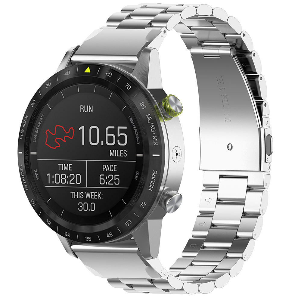Λουράκι Techsuit W010 για Garmin Watch Fenix / Forerunner Series, 22mm, Ασημί