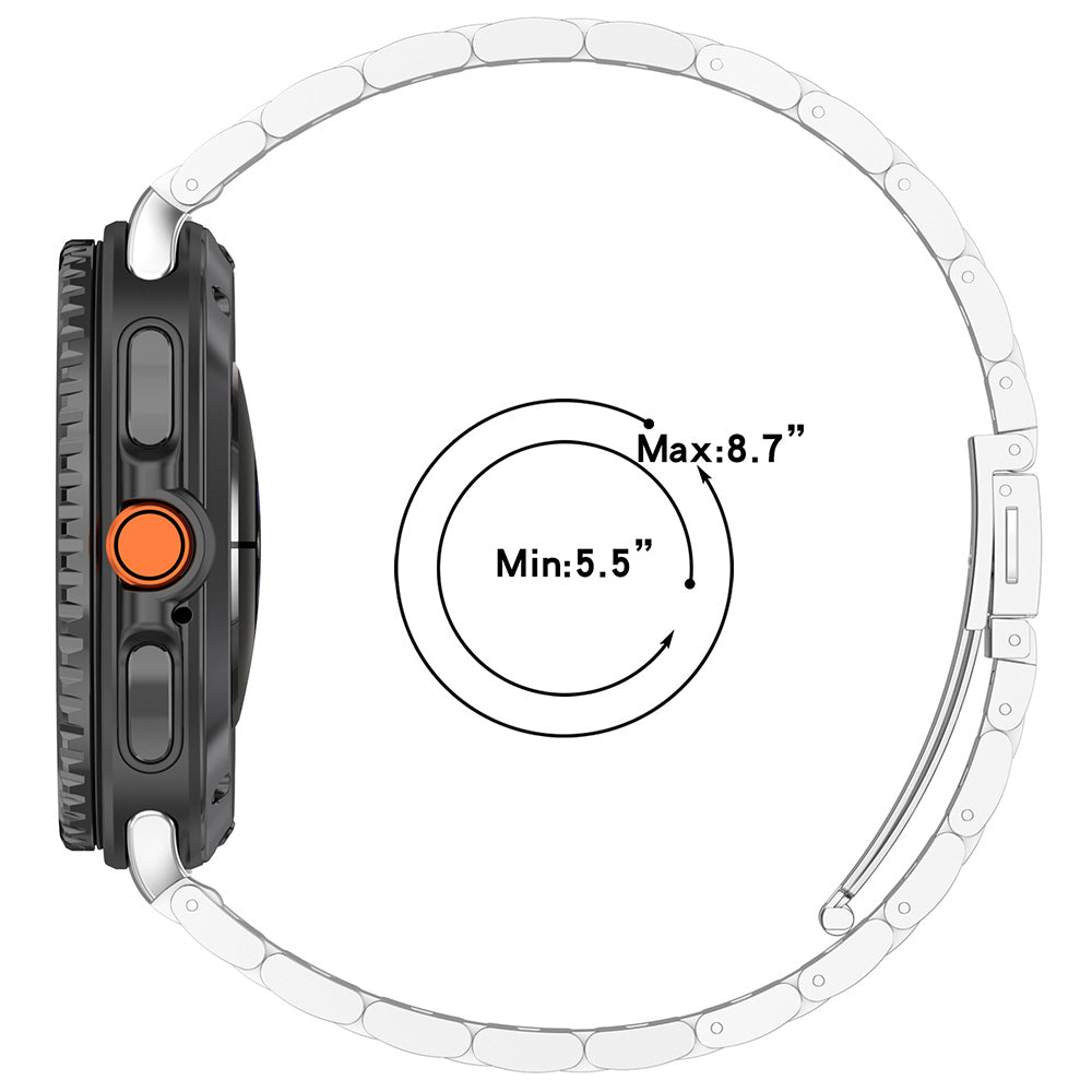 Λουράκι Techsuit W010 για Samsung Galaxy Watch8 / Watch8 Classic Series, Μαύρο
