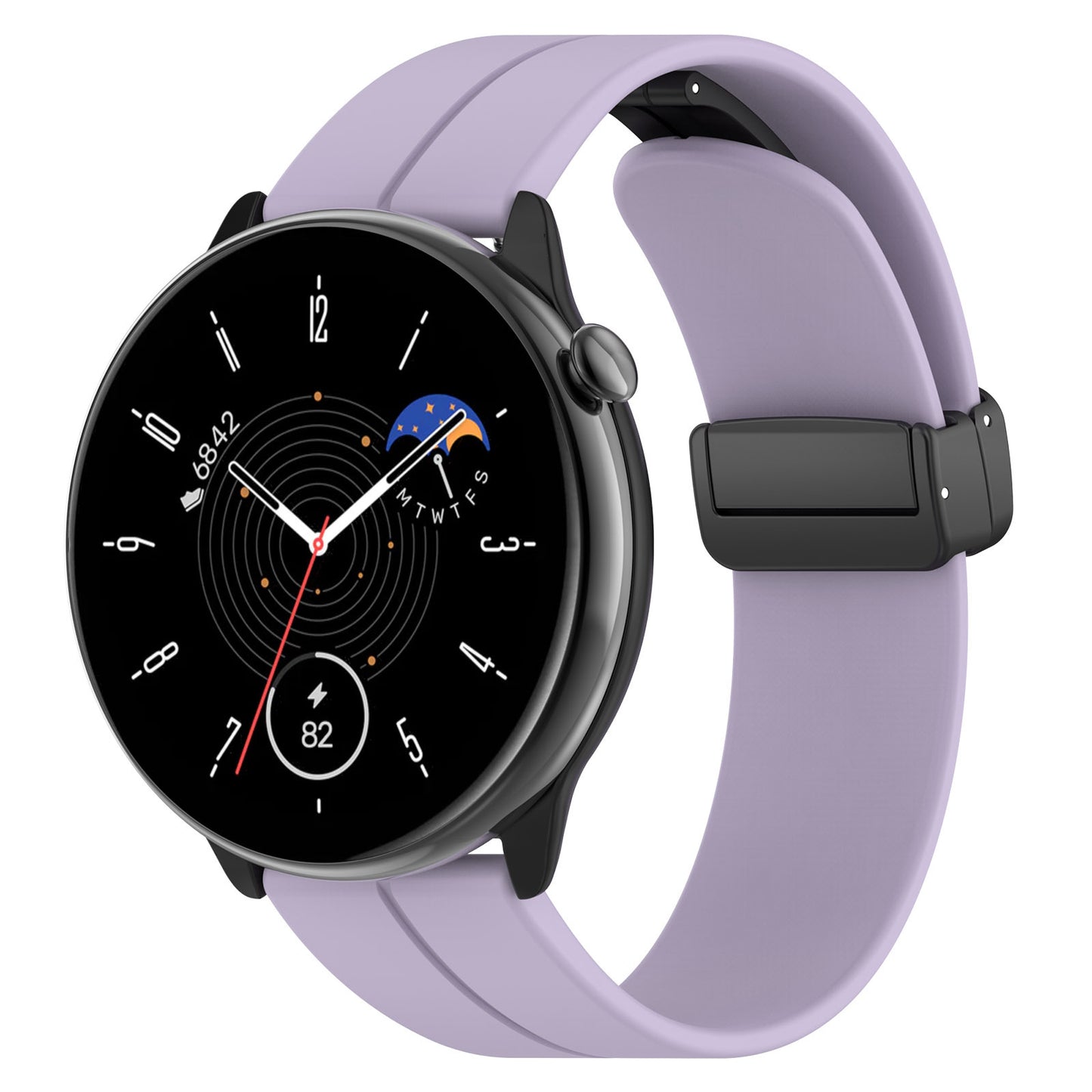 Λουράκι Techsuit W011 για Huawei Watch / Garmin Watch Series, 18mm, Μωβ
