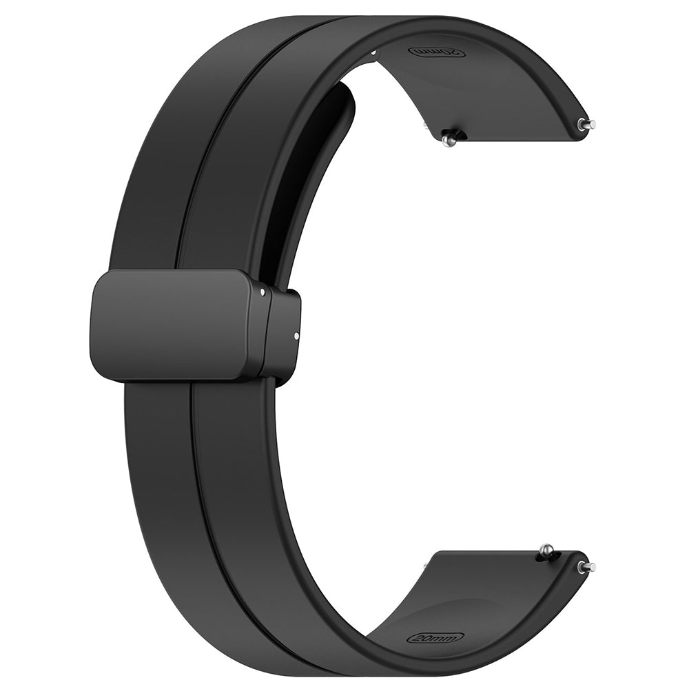 Λουράκι Techsuit W011 για Huawei Watch / Garmin Watch Series, 18mm, Μαύρο