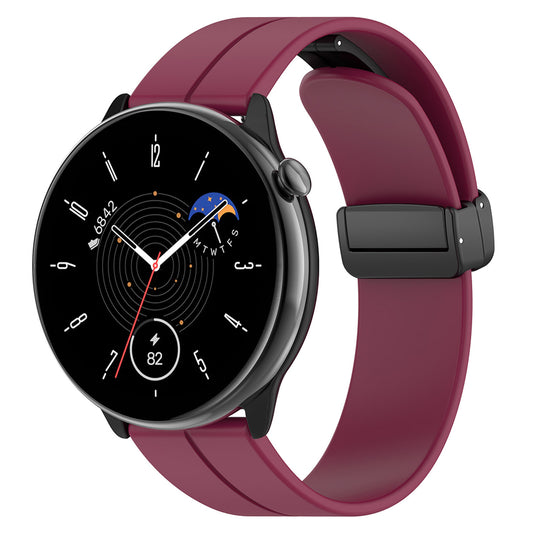 Λουράκι Techsuit W011 για Huawei Watch / Garmin Watch Series, 18mm, Βυσσινί