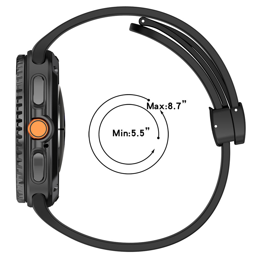 Λουράκι Techsuit W011 για Samsung Galaxy Watch 8 Classic / Watch8 44mm / Watch 8 40mm, Πορτοκαλί