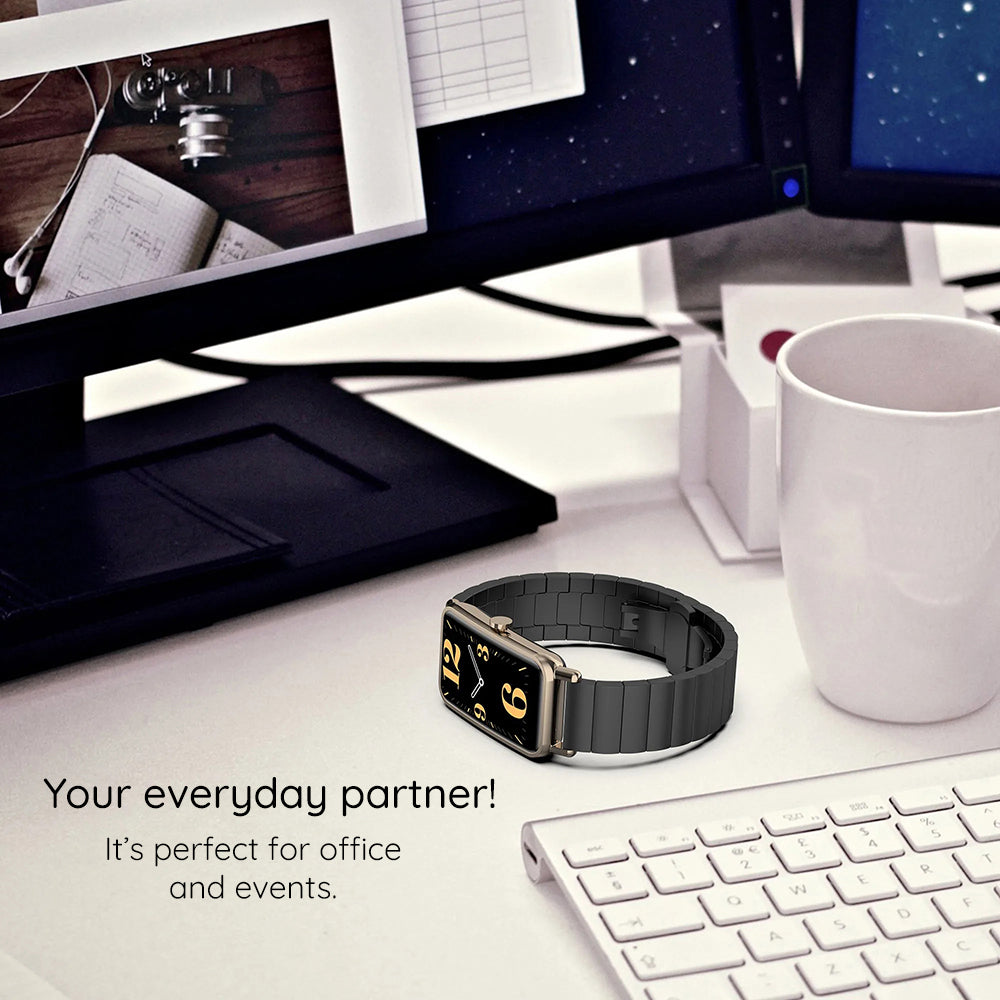 Λουράκι Techsuit W012 για Apple Watch 42mm / 41mm / 40mm / 38mm Series, Μαύρο