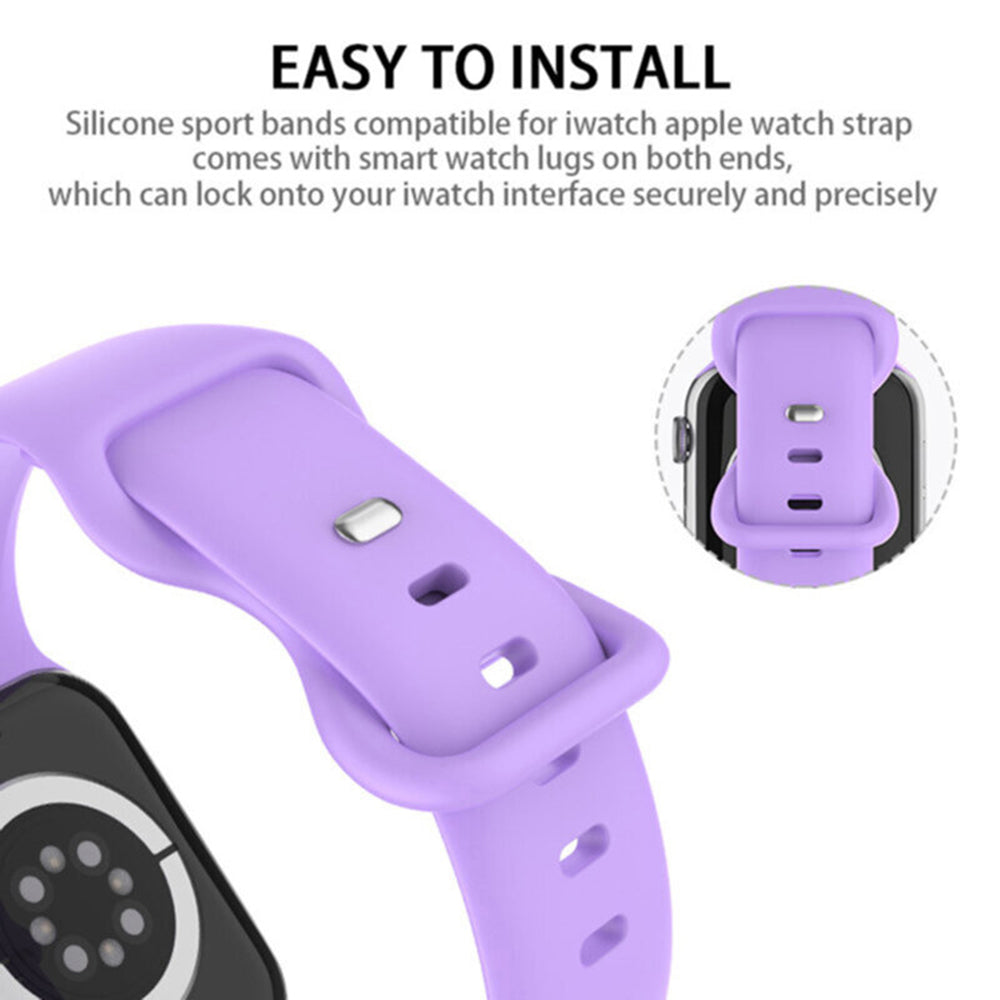 Λουράκι Techsuit W031 για Apple Watch 42mm / 41mm / 40mm / 38mm Series, Σκούρο Μωβ