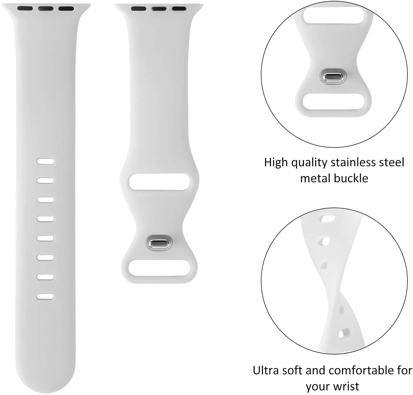Λουράκι Techsuit W031 για Apple Watch 49mm / 46mm / 45mm / 44mm / 42mm Series, Γκρι