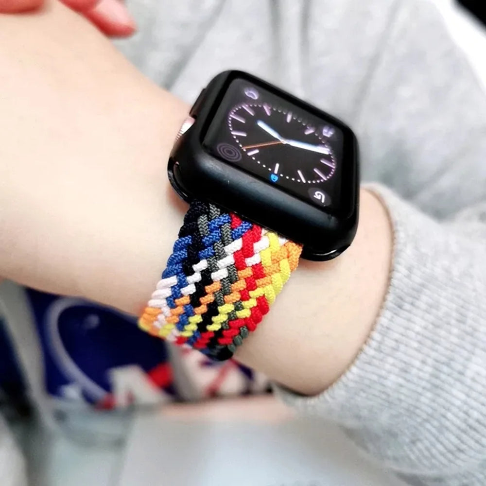 Λουράκι Techsuit W032 για Apple Watch 42mm / 41mm / 40mm / 38mm Series, Πολύχρωμο Ροζ