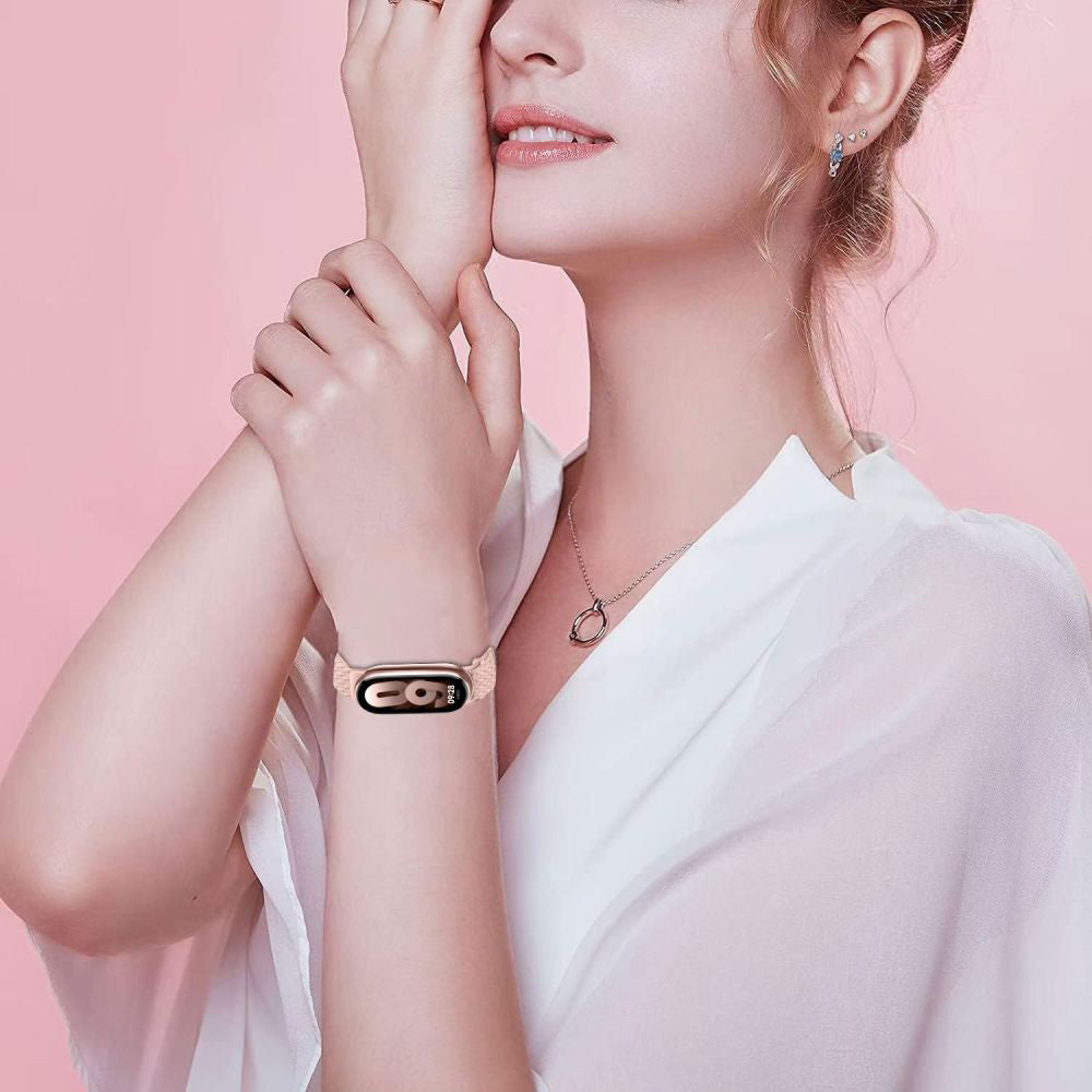 Λουράκι Techsuit W032 για Xiaomi Smart Band 9 / 8, Ροζ