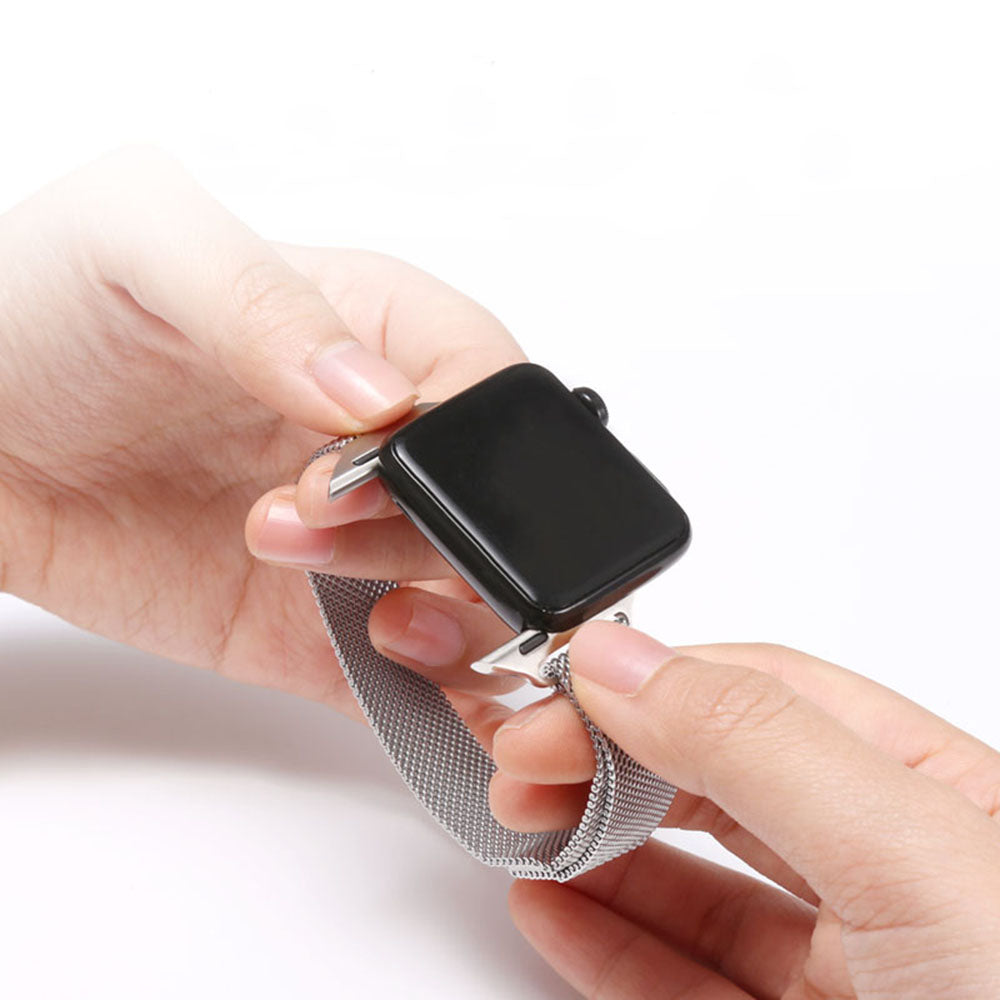 Λουράκι Techsuit W034 για Apple Watch 42mm / 41mm / 40mm / 38mm Series, Μαύρο
