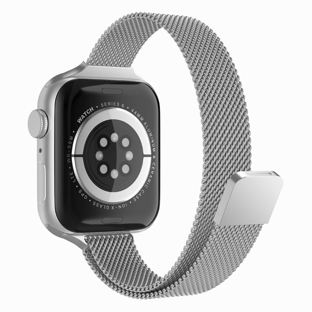 Λουράκι Techsuit W034 για Apple Watch 49mm / 46mm / 45mm / 44mm / 42mm Series, Ασημί