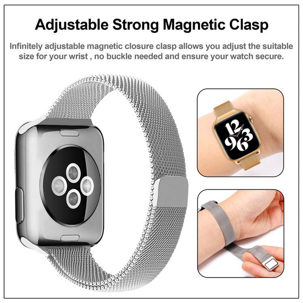 Λουράκι Techsuit W034 για Apple Watch 49mm / 46mm / 45mm / 44mm / 42mm Series, Ασημί
