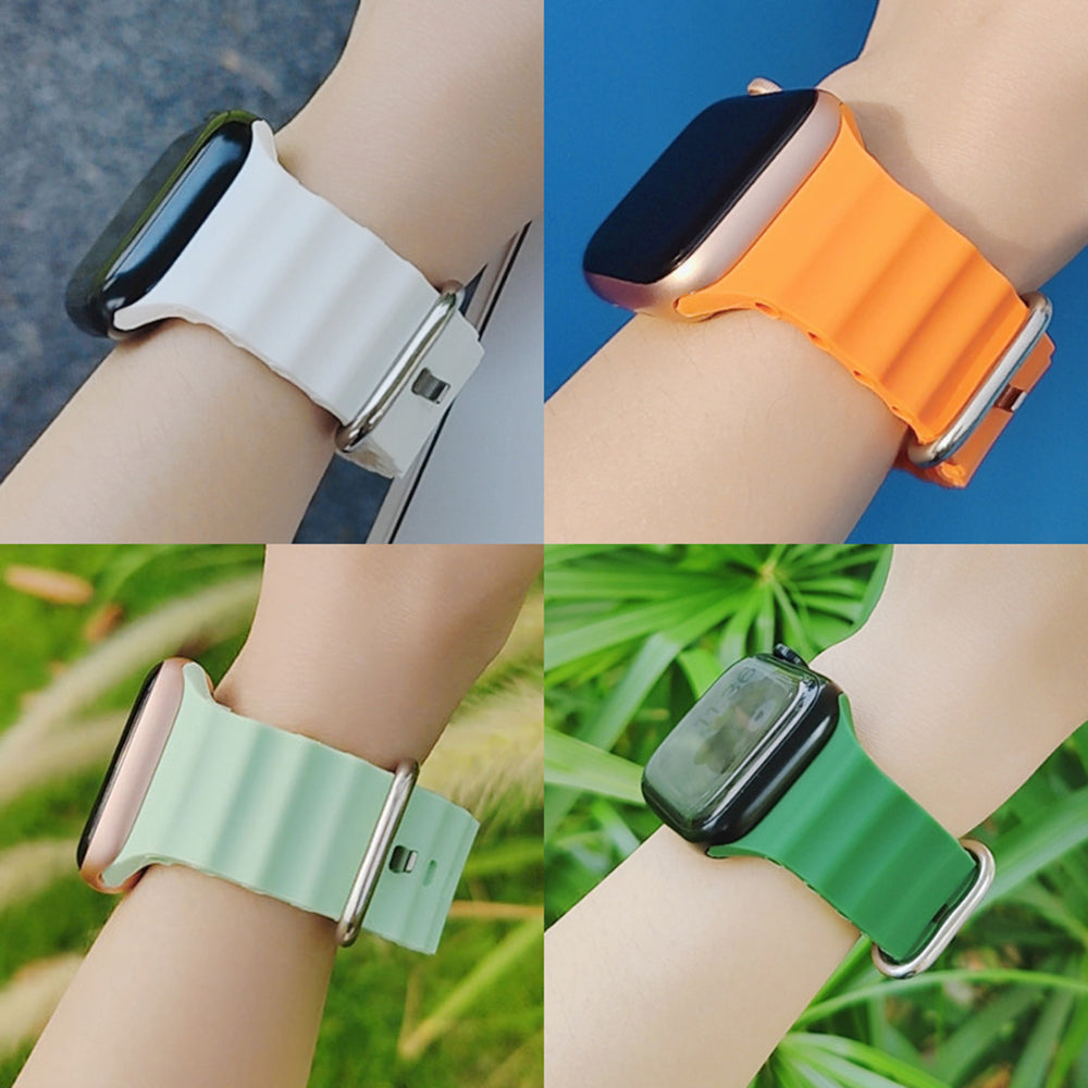 Λουράκι Techsuit W038 για Apple Watch 42mm / 41mm / 40mm / 38mm Series, Σκούρο Πράσινο