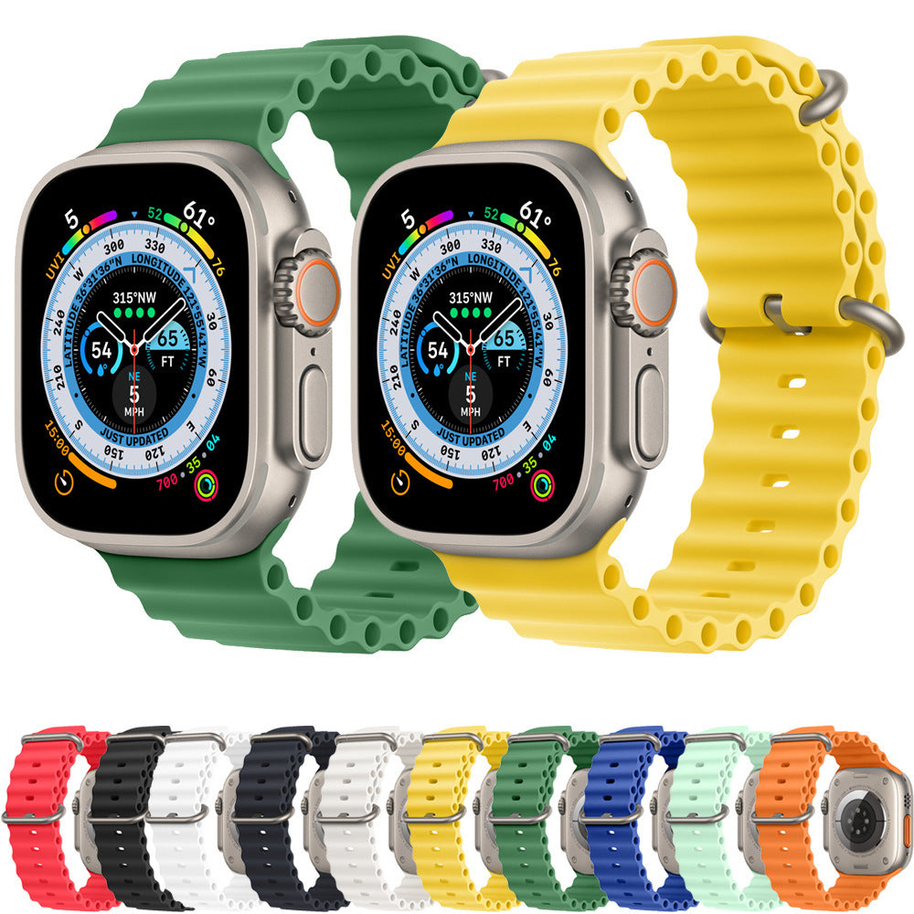 Λουράκι Techsuit W038 για Apple Watch 42mm / 41mm / 40mm / 38mm Series, Σκούρο Πράσινο