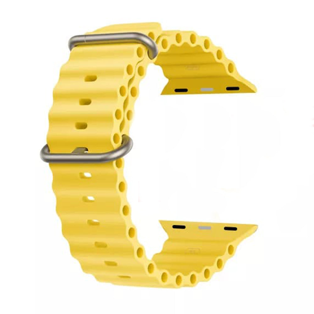 Λουράκι Techsuit W038 για Apple Watch 49mm / 46mm / 45mm / 44mm / 42mm Series, Κίτρινο