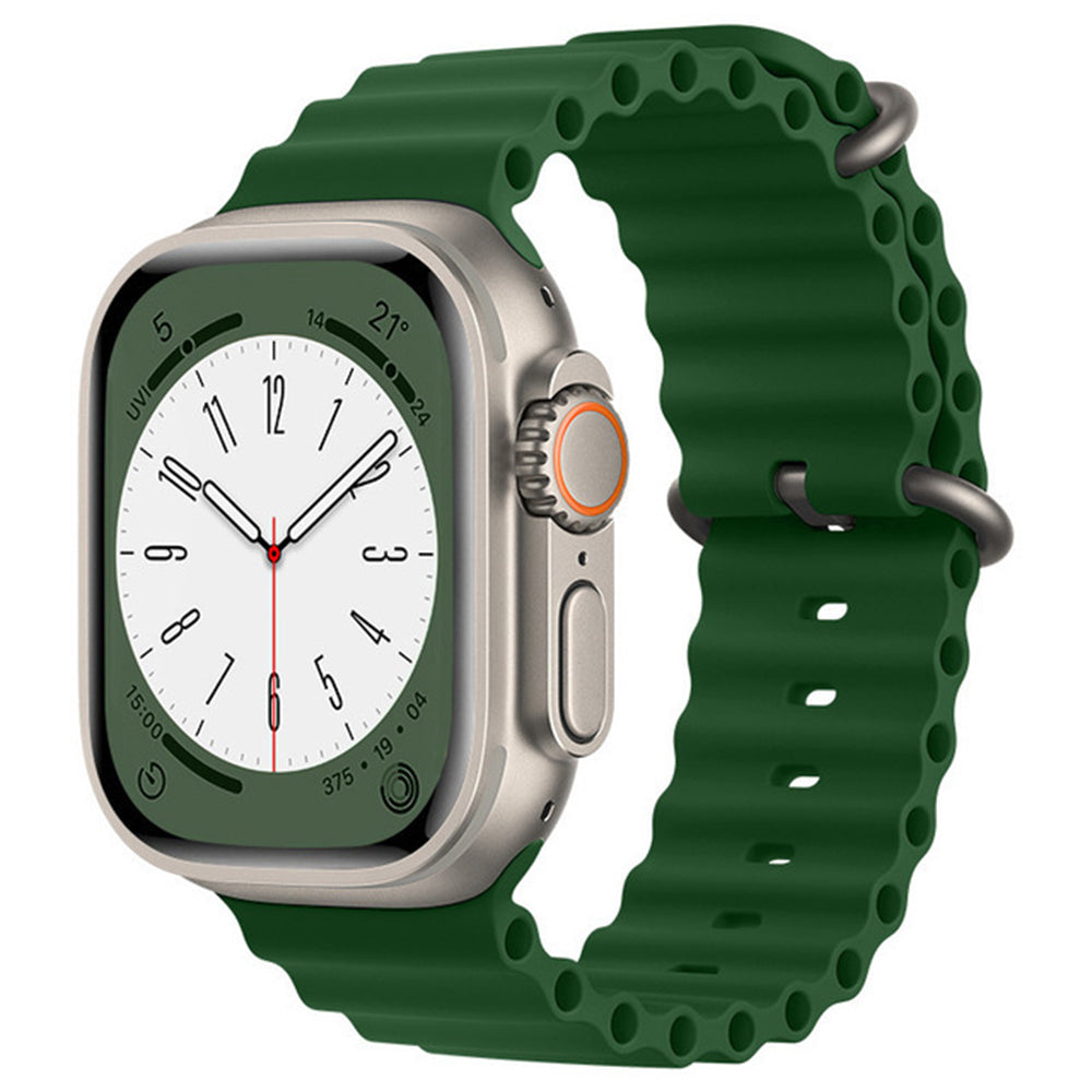 Λουράκι Techsuit W038 για Apple Watch 49mm / 46mm / 45mm / 44mm / 42mm Series, Σκούρο Πράσινο