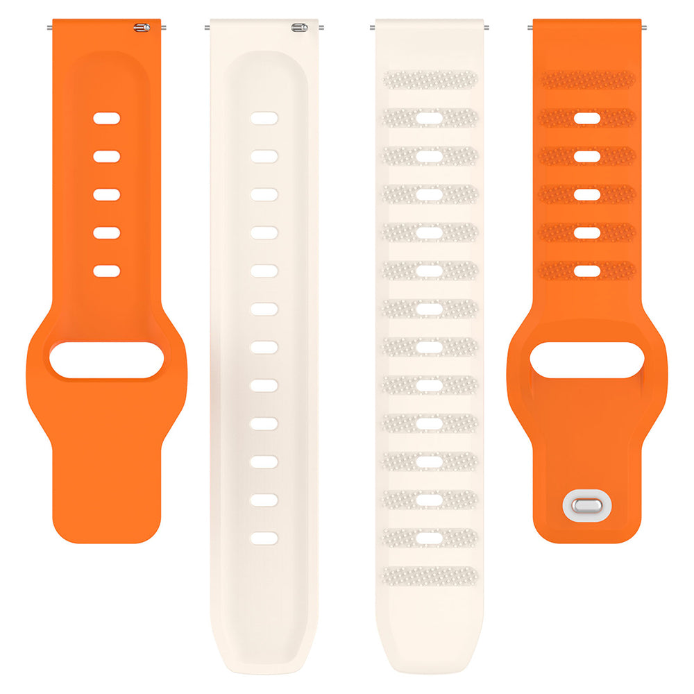 Λουράκι Techsuit W050 για Huawei Watch / Xiaomi Watch Series, 22mm, Πορτοκαλί Μπεζ