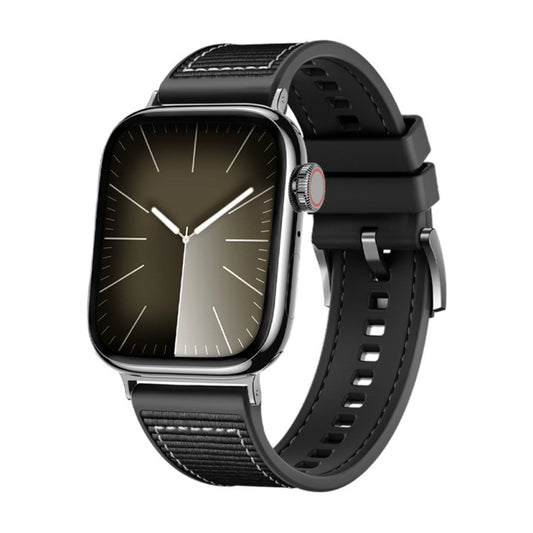 Λουράκι Techsuit W051 για Apple Watch 42mm / 41mm / 40mm / 38mm Series, Μαύρο